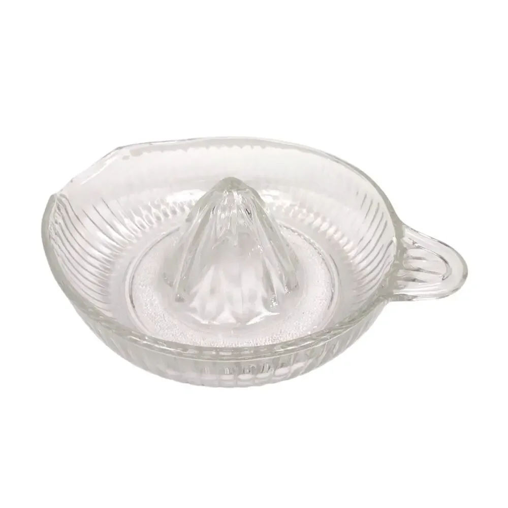 Vintage Clear Glass Citrus Juicer Reamer 6